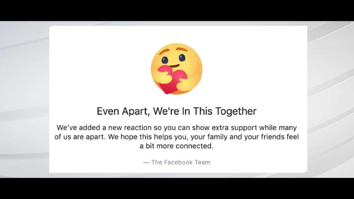 Facebook care reaction Social Mum