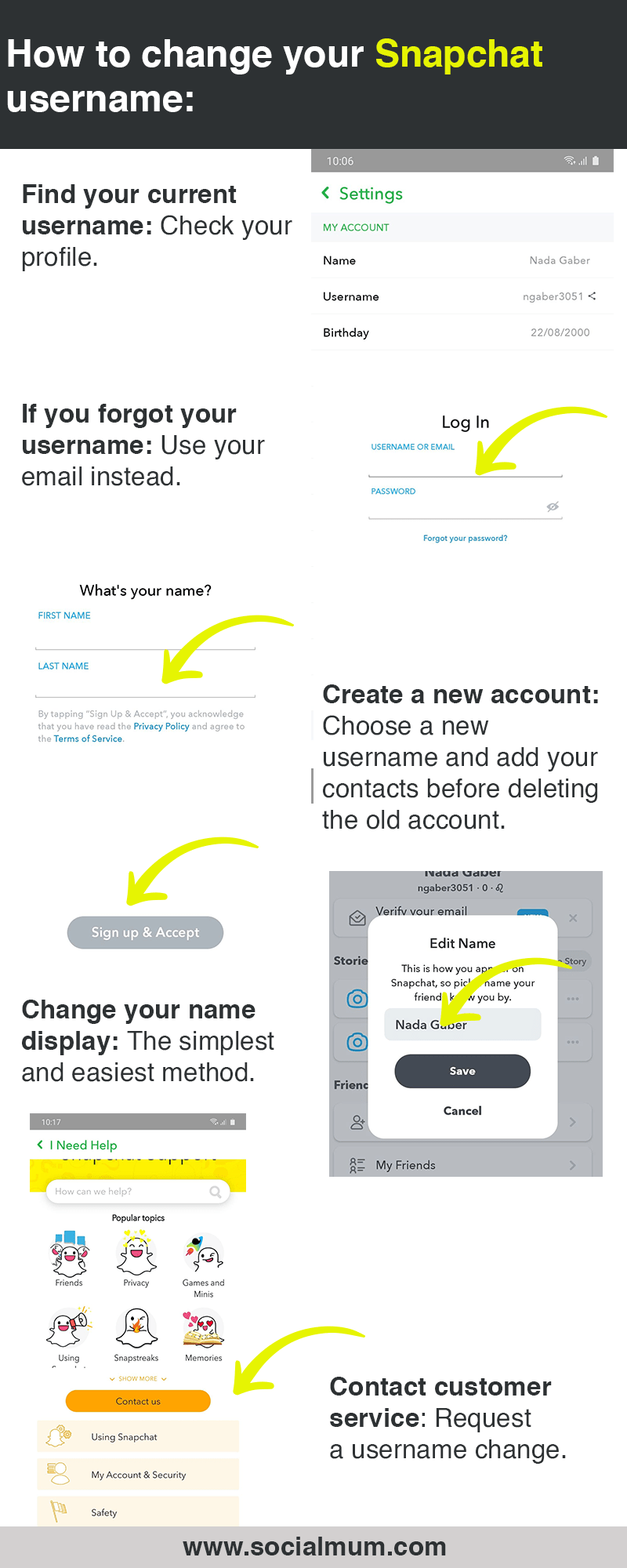 How to Change Your Snapchat Username